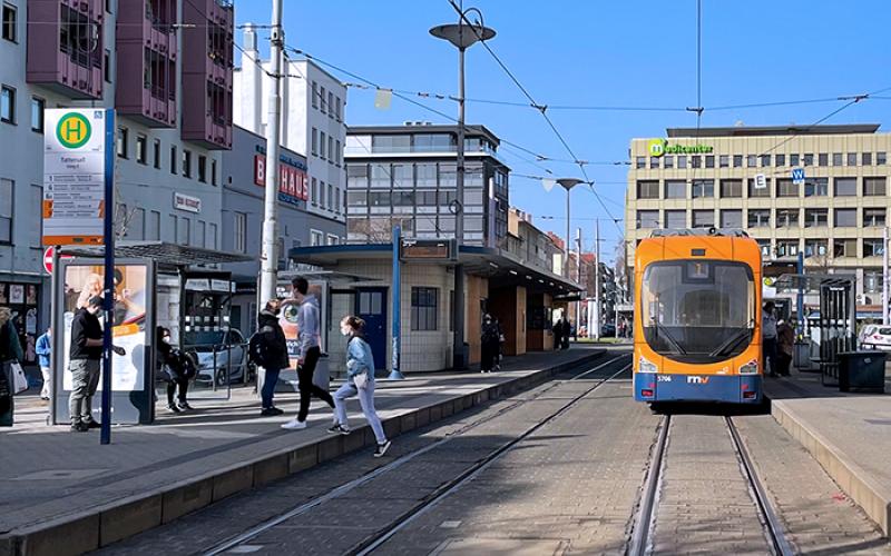 Straßenbahn in Mannheim